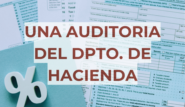 UNA AUDITORIA DEL DPTO. DE HACIENDA