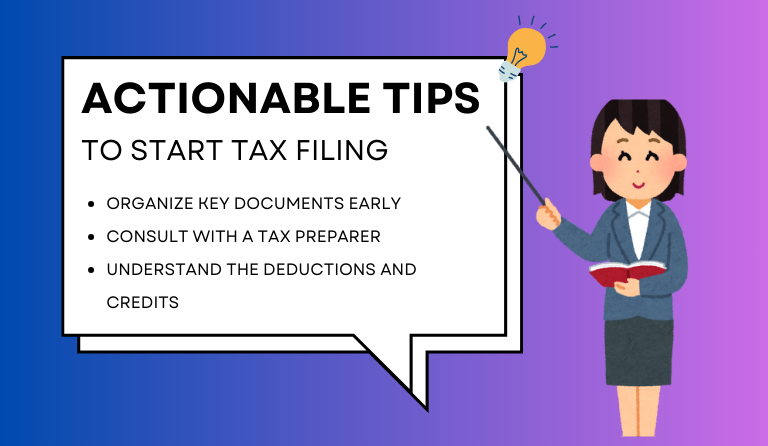 Actionable Tips to Start Tax Filing in January or February