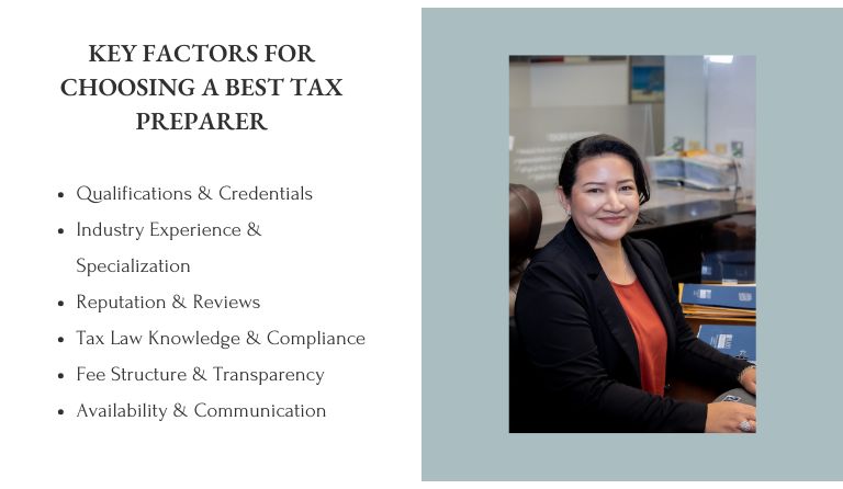 Key Factors for Choosing a Best Tax Preparer