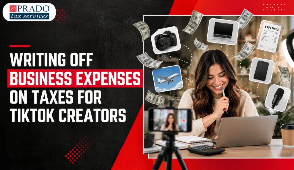 Tax guidance for TikTok creators on business expense write-offs, IRS rules, tax filing, Tax Preparation, and strategies to maximize deductions and savings.