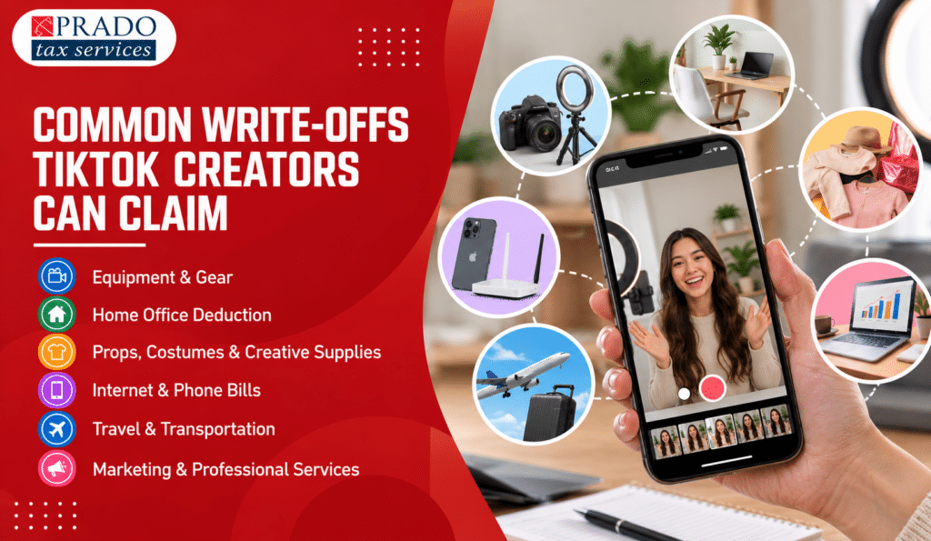 Common business expense write-offs for content creators, focusing on IRS rules, tax filing, and Tax Preparation strategies.