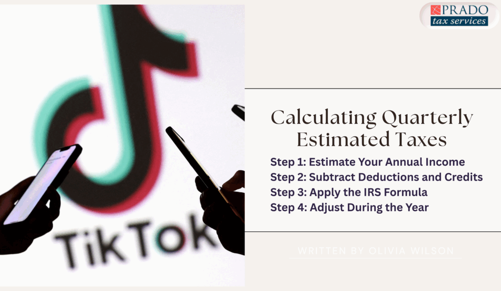 Guide for TikTok influencers in the U.S. on calculating quarterly estimated taxes, including IRS compliance, 1099 income, and avoiding penalties.