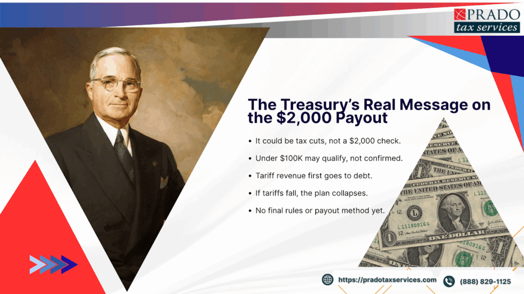 Truth about the $2000 dividend by US treasury