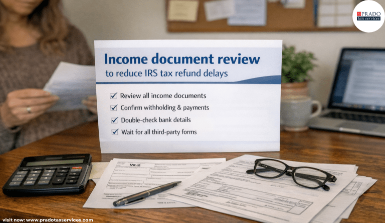 Reviewing W-2s and 1099s to avoid IRS tax refund delays