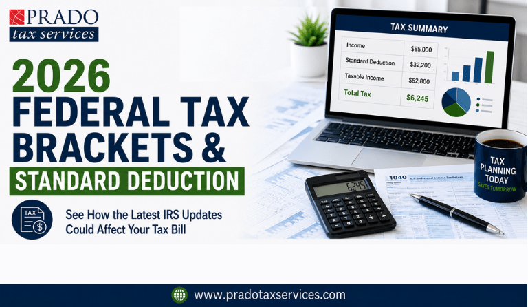2026 federal tax brackets and standard deduction updates with tax planning and tax bill